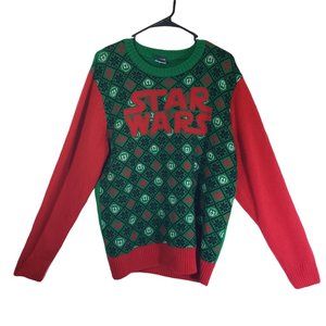 STAR WARS Women's XL Red, Green Christmas, Holiday, Ugly Sweater
